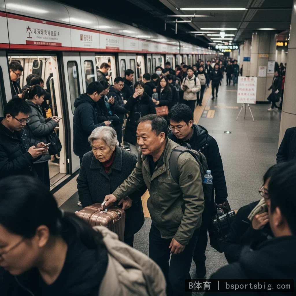 B体育 - 北京地铁突发停运，热心市民救助乘客引发全网热议 配图1